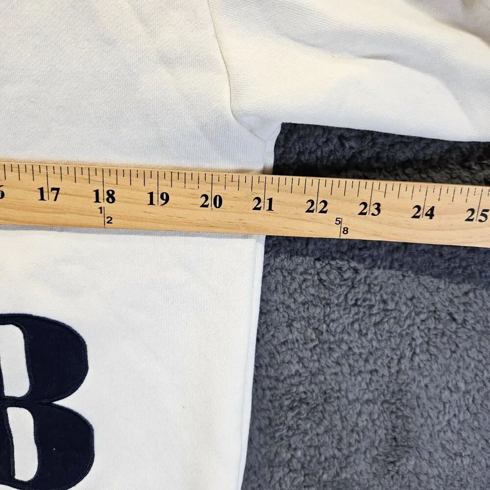 Ellandemm Royal Club Sweater Pullover Mens Size S/M Ivory 1/4 Zip‎